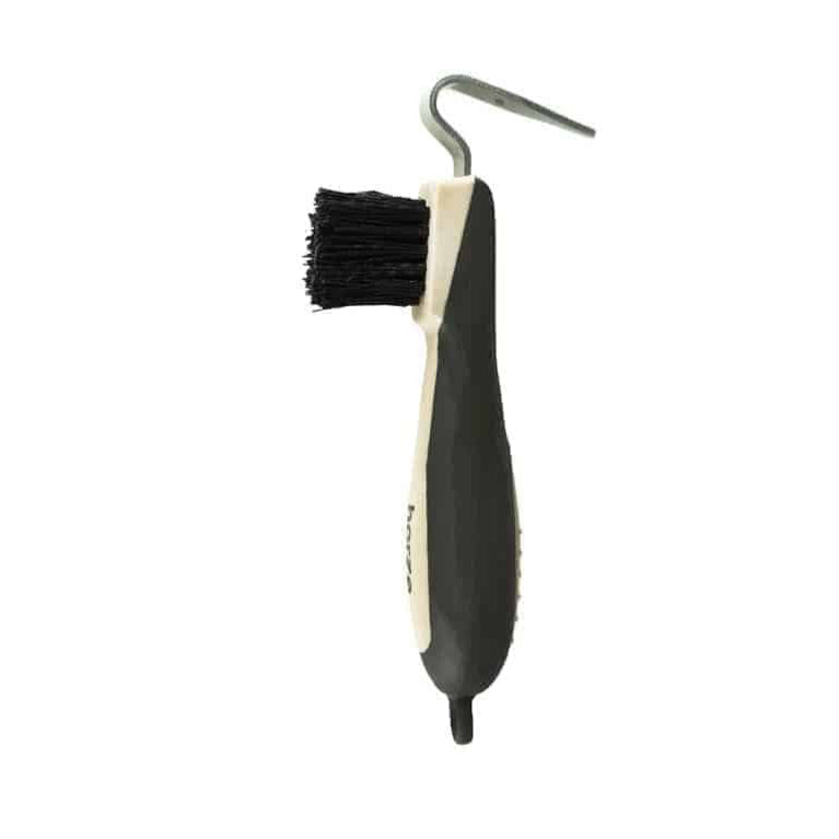 Horze Soft Grip Hoof Pick with Brush