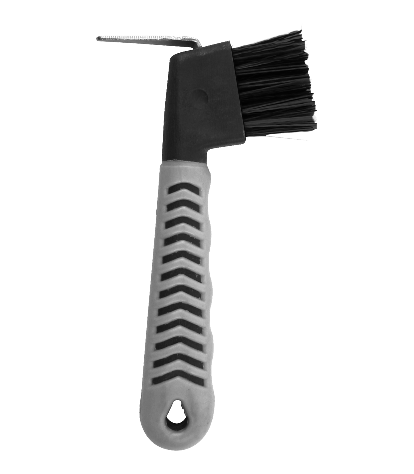 Grippy Hoof Pick, with brush (Black/Grey)