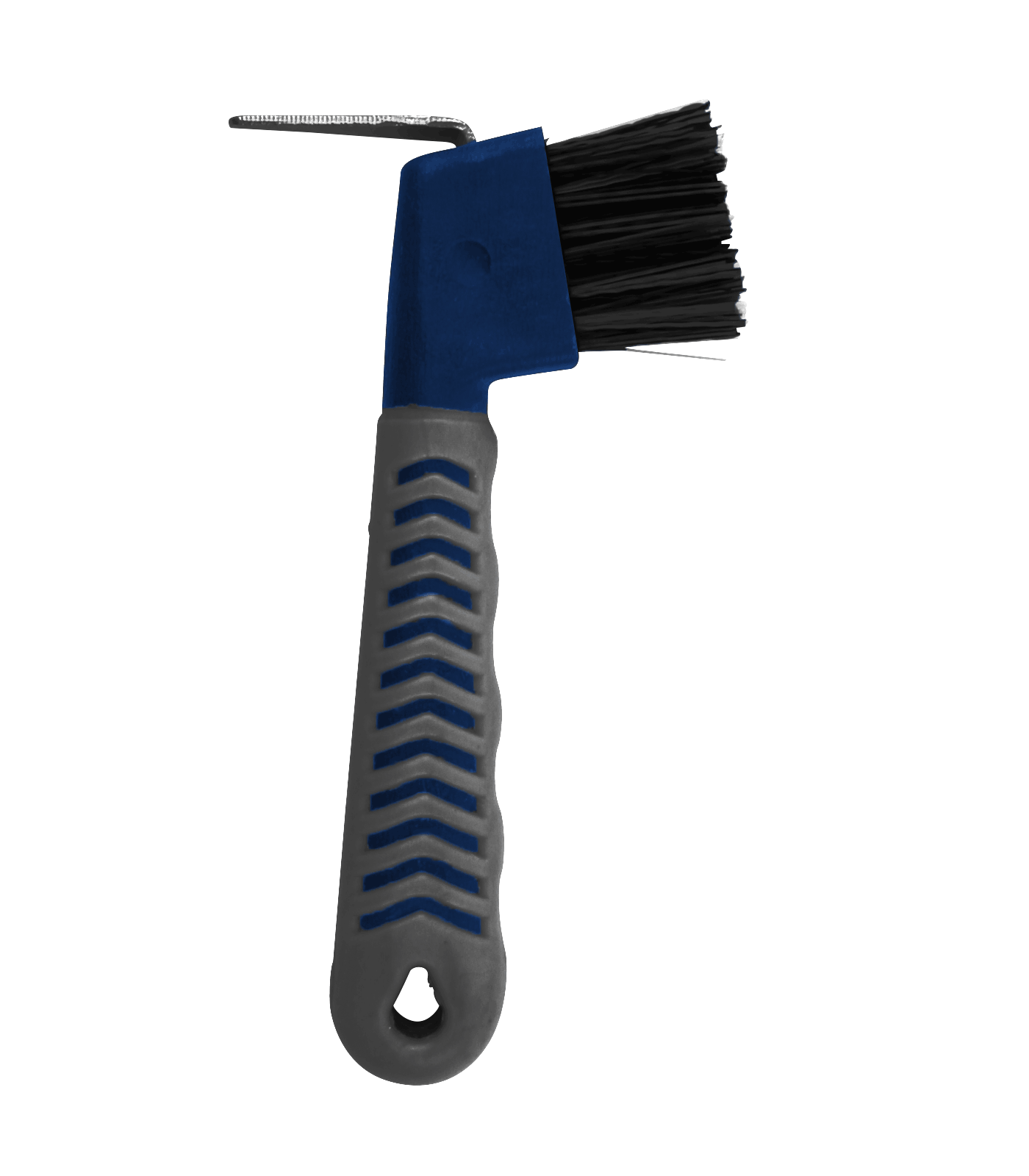 Grippy Hoof Pick, with brush (Blue/Grey)
