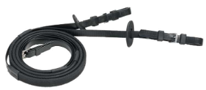 16mm Rein Buckle End - Black/Black Grip