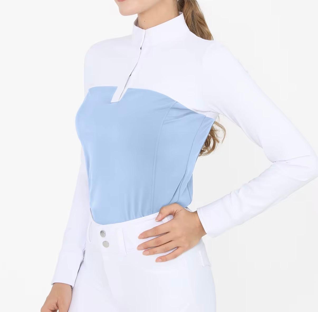 Ladies Long Sleeve Shirt (Light Blue)