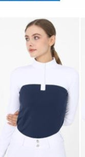 Ladies Long Sleeve Shirts (N/Blue)