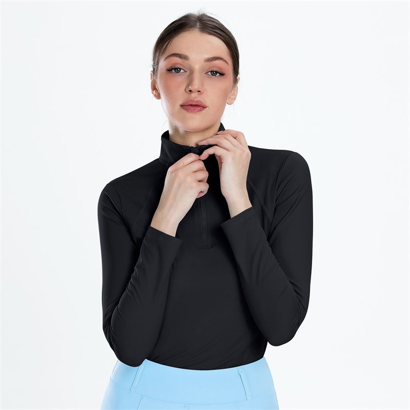 Ladies Long Sleeve Shirt (Black)