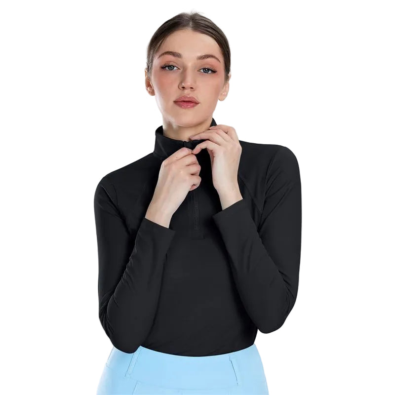 Ladies Long Sleeve Shirt (Black)