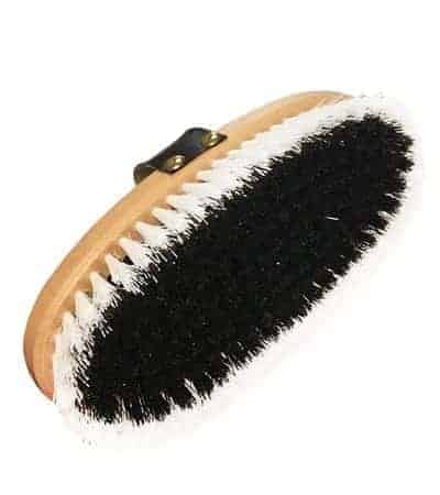 Horze Body Brush with Wooden Back