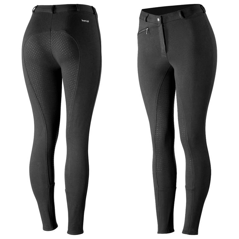 Horze Women’s Active Silicone Grip FS Breeches Black
