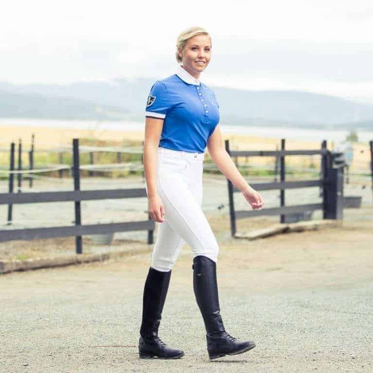 Horze Women’s Active Silicone Grip FS Breeches White