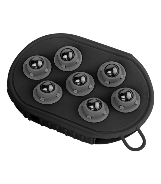 Massaging Grooming Glove Black