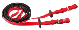 19mm Buckle End Reins (Red)