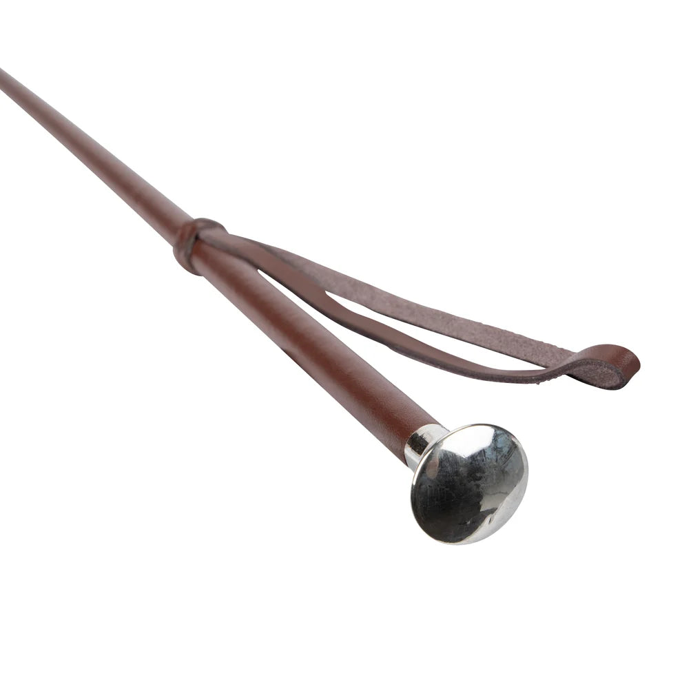 Leather Show Whip (Black/Brown)