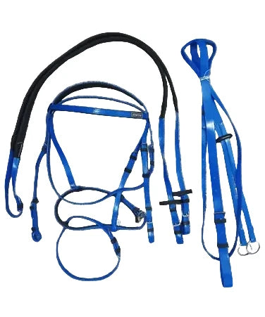PVC Snaffle Bridle Set W/ Martingle