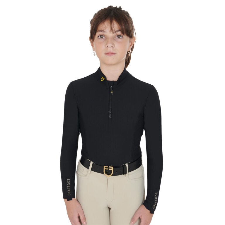 Equestro Technical Children Long Sleeve Shirt