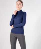 Ladies Long Sleeve Shirts (N/Blue)