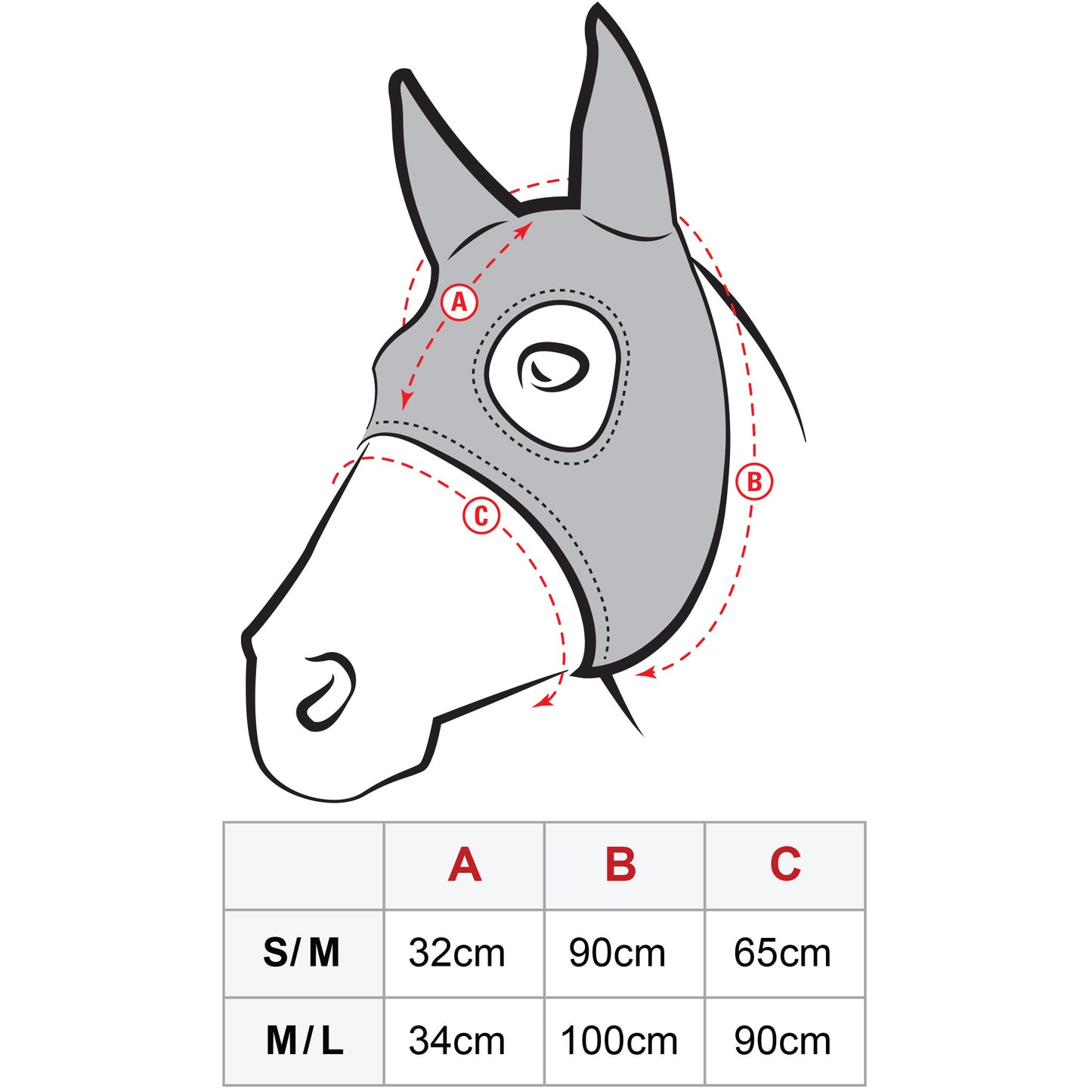 Race Hood Stretch Fabric Half Cup w/Ears