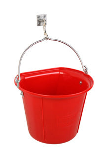 Flat side Hanging Bucket (Red)