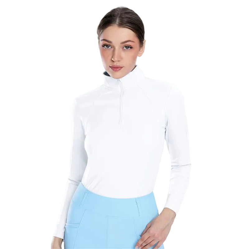 Ladies Long Sleeve Shirts (White)