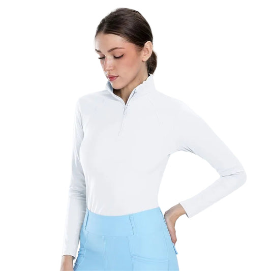 Ladies Long Sleeve Shirts (White)