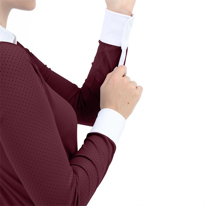 Ladies Long Sleeve Shirts (Red)