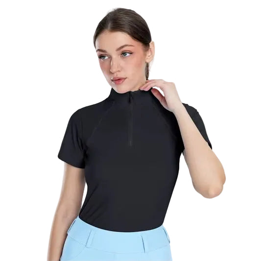 Women's Short Sleeve Shirt (Black)
