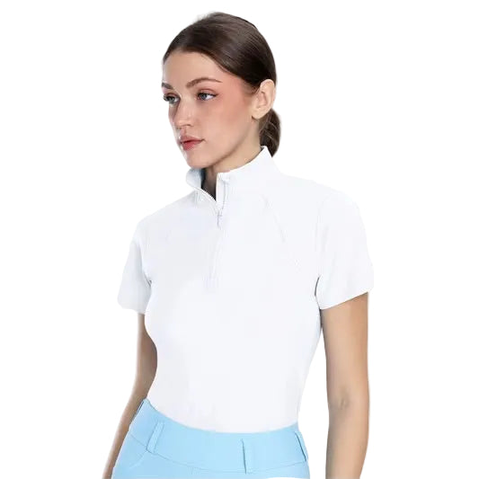 Women's Short Sleeve Shirt (White)