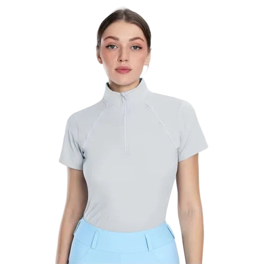 Women's Short Sleeve Shirt (Light Grey)