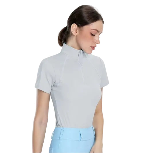 Women's Short Sleeve Shirt (Light Grey)