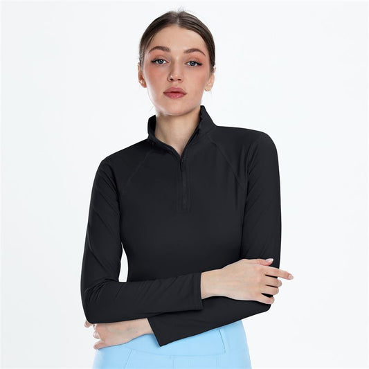 Ladies Long Sleeve Shirt (Black)