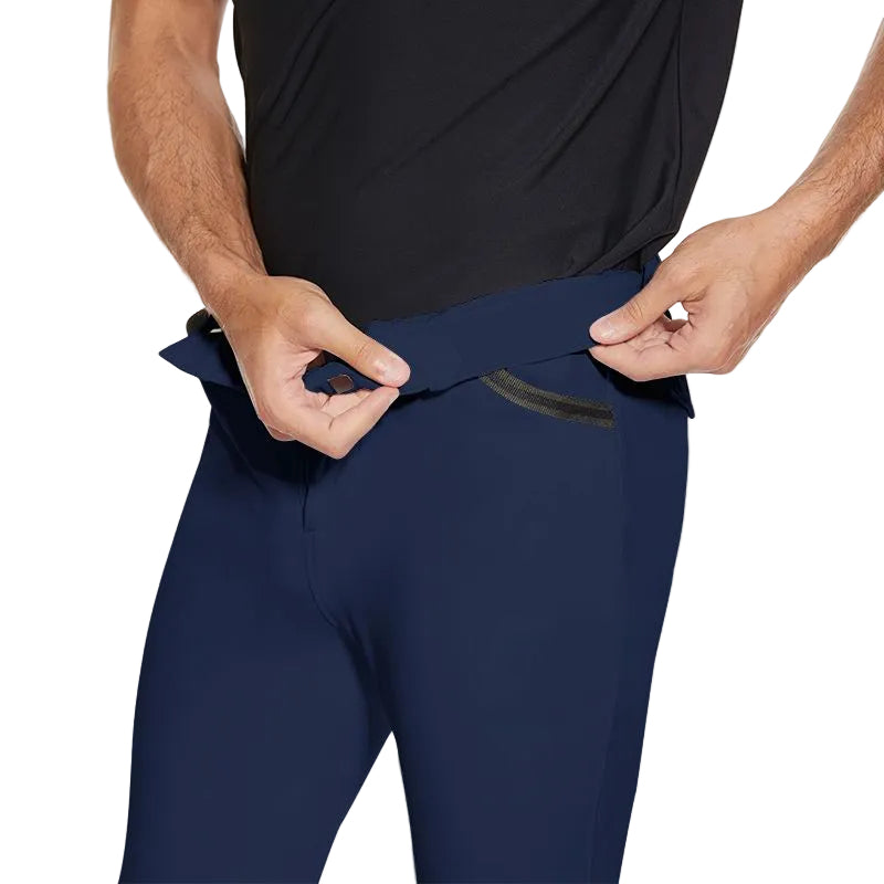 Knee Seat Silicon Men's Breeches (Navy Blue)